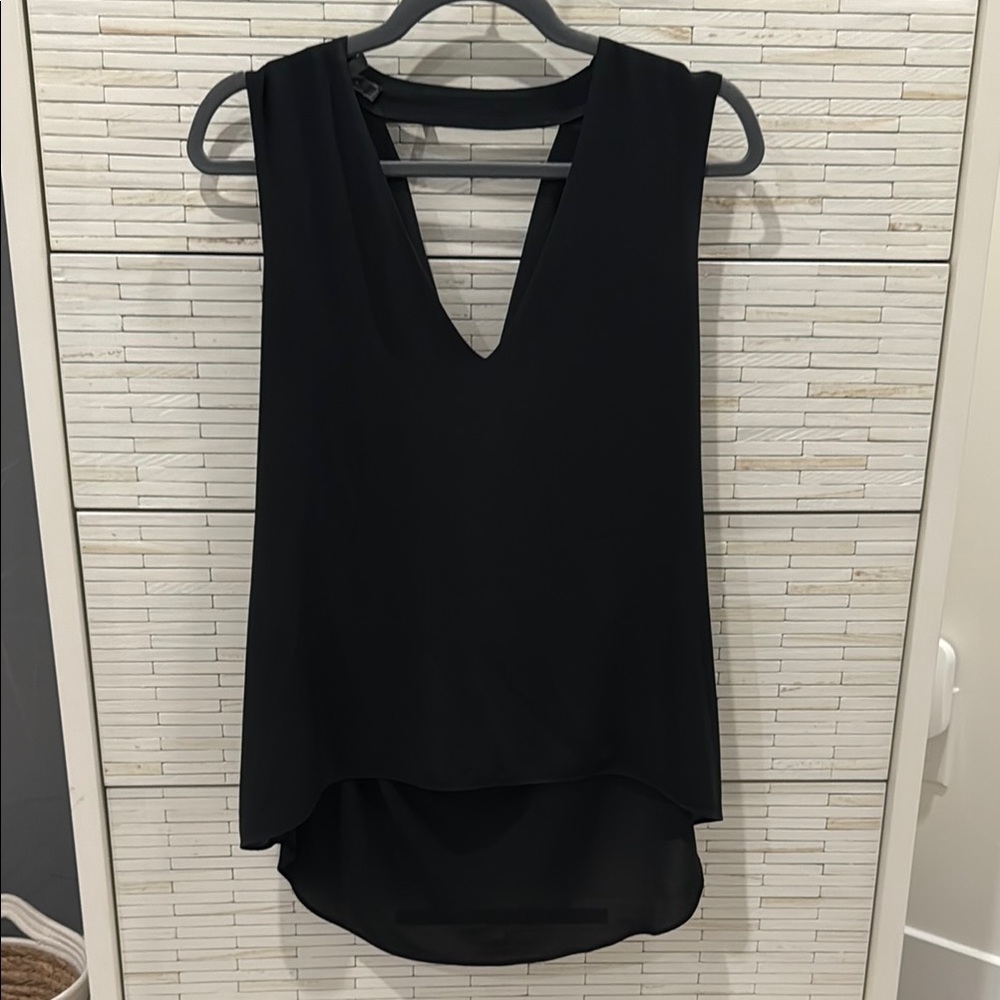 BCBGMaxAzria Black Sleeveless Tank Top